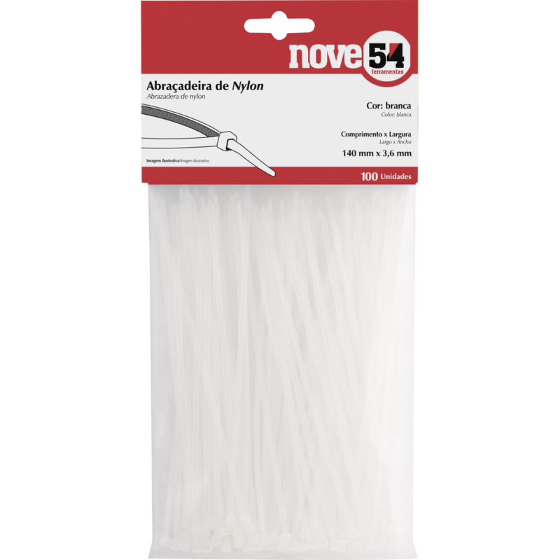 ABRACADEIRA NYLON BR 200X2,5MM 100UN