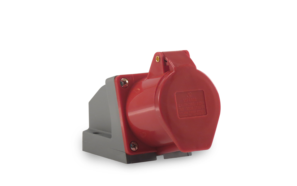 TOMADA IND SOB 3P+T+N 32A 380V VERM