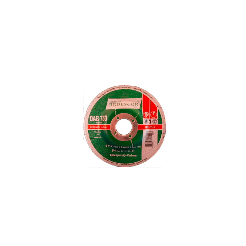 DISCO DE DESBASTE 7X1/4X7/8″ METAL