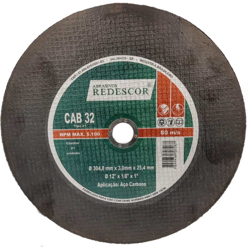 DISCO DE CORTE 14X1/8X1″ METAL POLICORTE