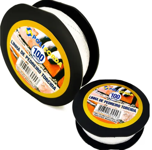 LINHA P/ PEDREIRO TORCIDA 100MT C/12