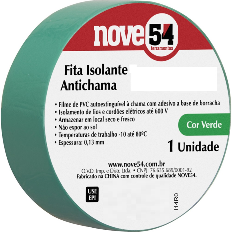 FITA ISOLANTE 19MMX10MT VD