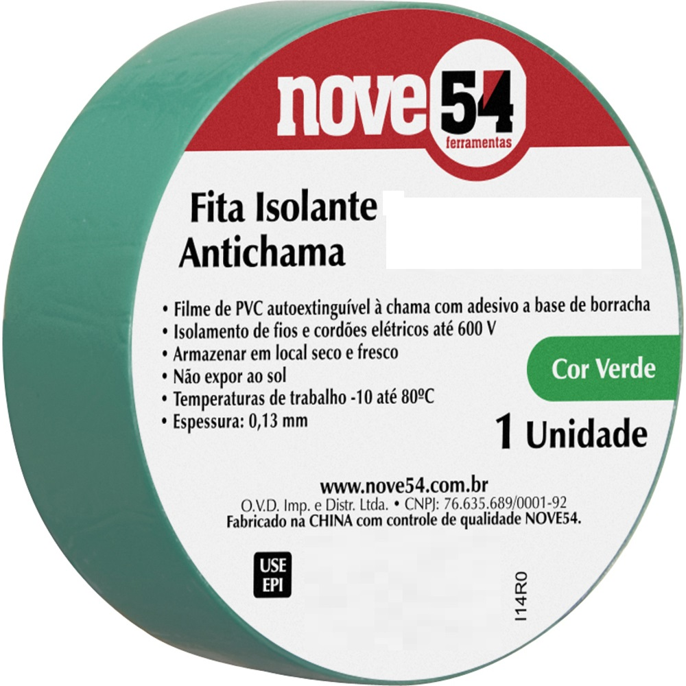 FITA ISOLANTE 19MMX10MT VD