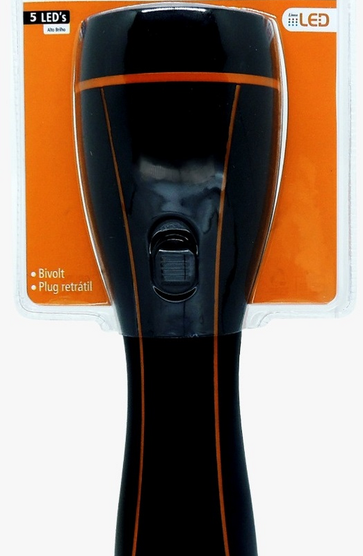 LANTERNA 05 LEDS RECARREGAVEL