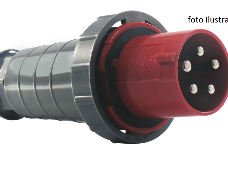 PLUG IND 3P+T 63A 380V VERM