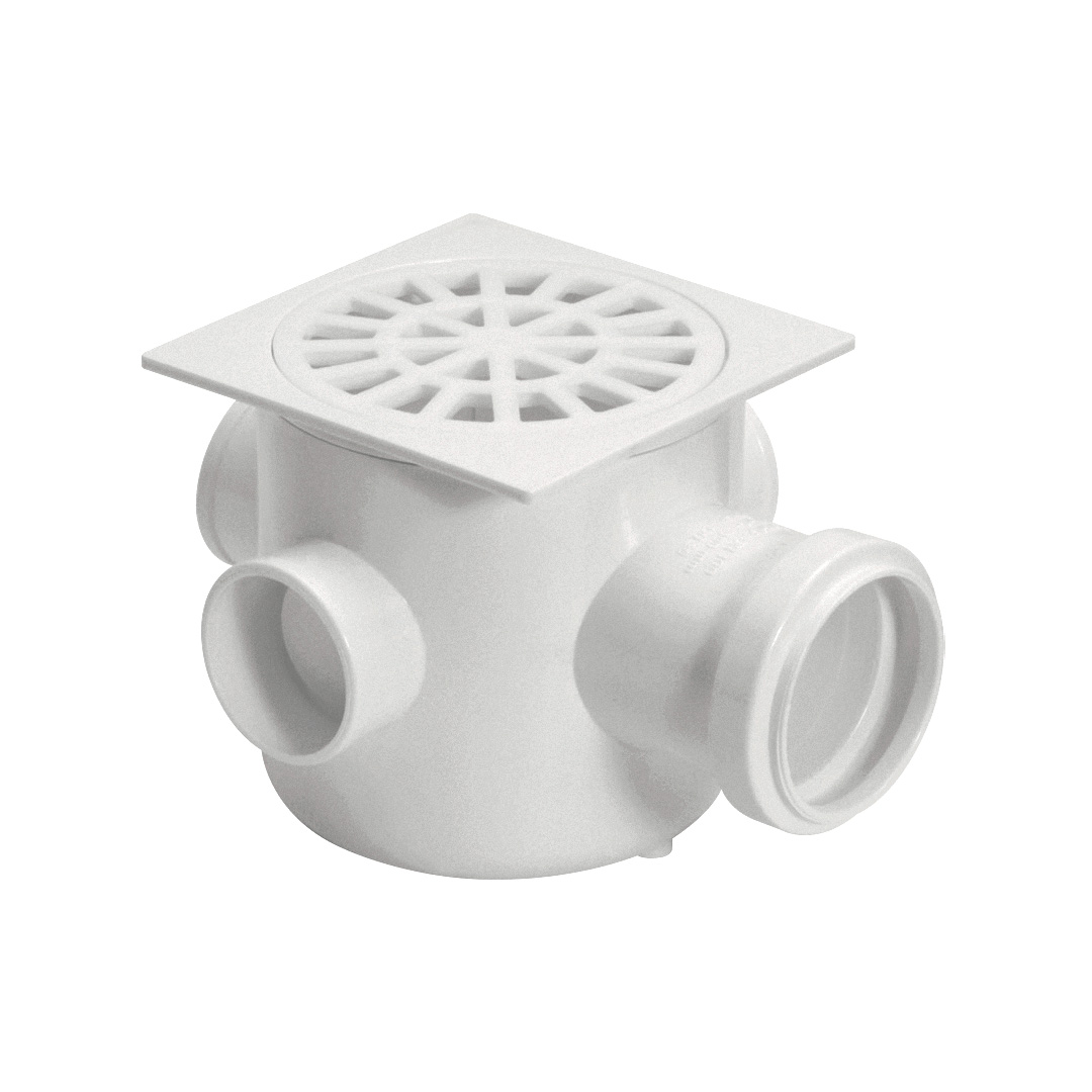 CAIXA SIF 3 ENTR QUAD 250X230X75MM