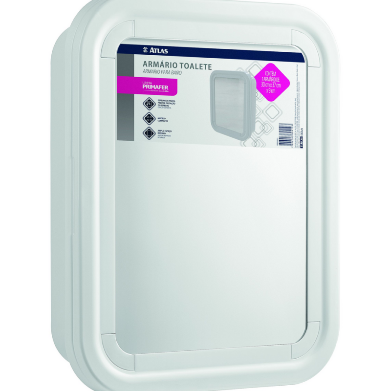 ARMARIO PLAST EMB 30X37X09CM BRANCO
