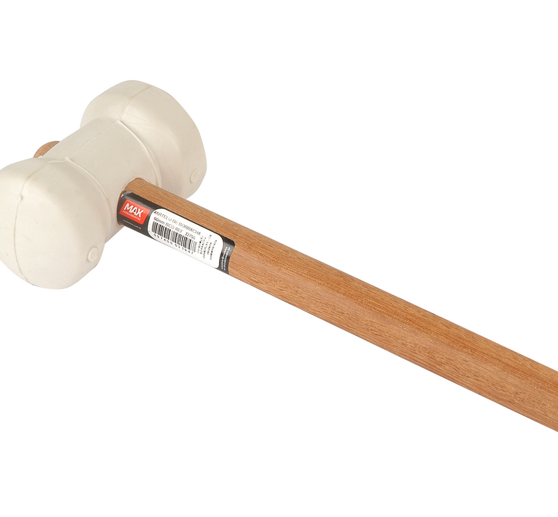MARTELO BORRACHA 60MM BR CABO MADEIRA