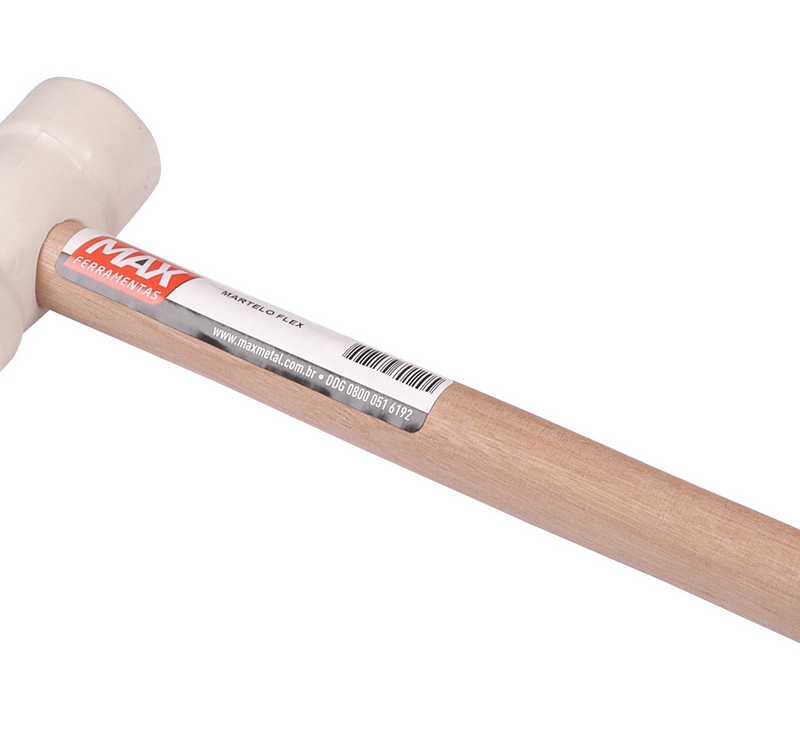 MARTELO BORRACHA 40MM BR CABO MADEIRA