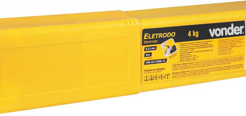 ELETRODO AWS E308L 2,50MM  4KG INOX