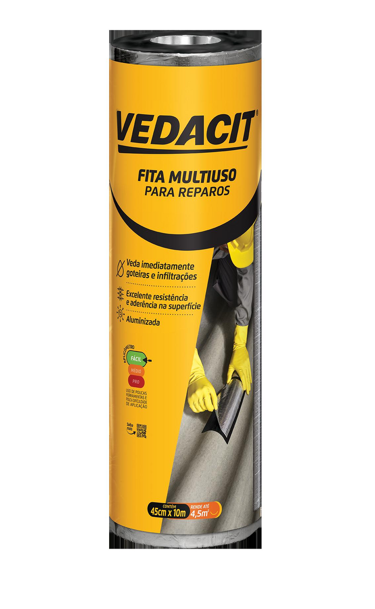 FITA MULT USO AUTO ADES 45CMX10MT 1,0MM