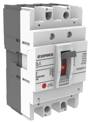 DISJUNTOR DIN CX MOLD TRIPOLAR 70A-C