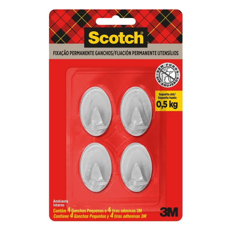 GANCHO PLAST TRAN P 0,5KG SCOTCH