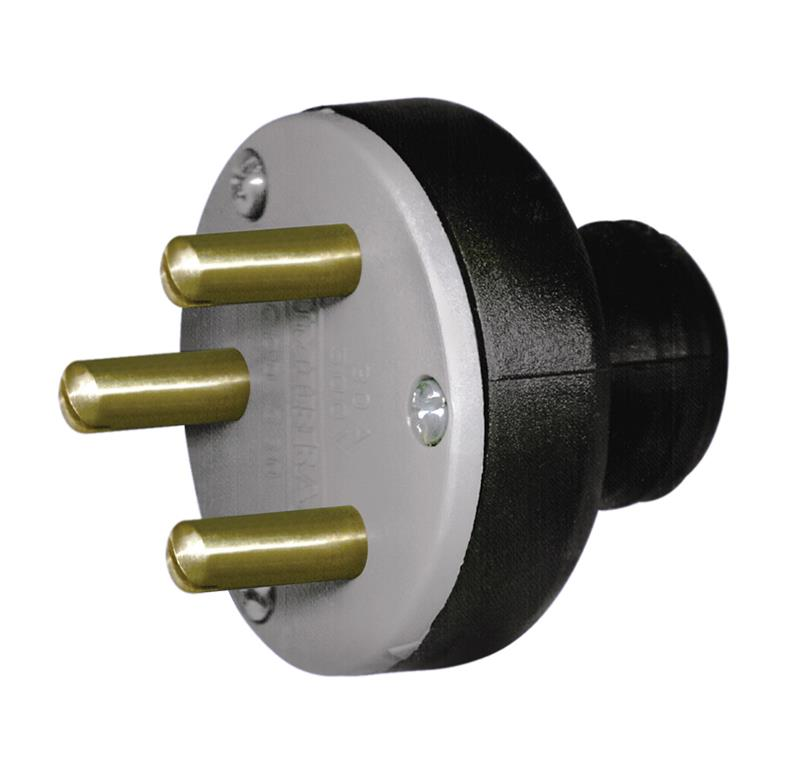 PLUG INDUSTRIAL 3X20A PORCELANA PT