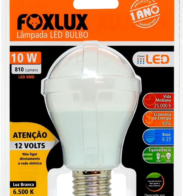 LAMP LED BULB 10W 12V NOR 810LM 6,5K