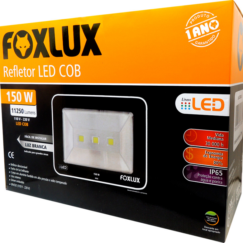 REFLETOR LED PT 150W 6,5K SLIM