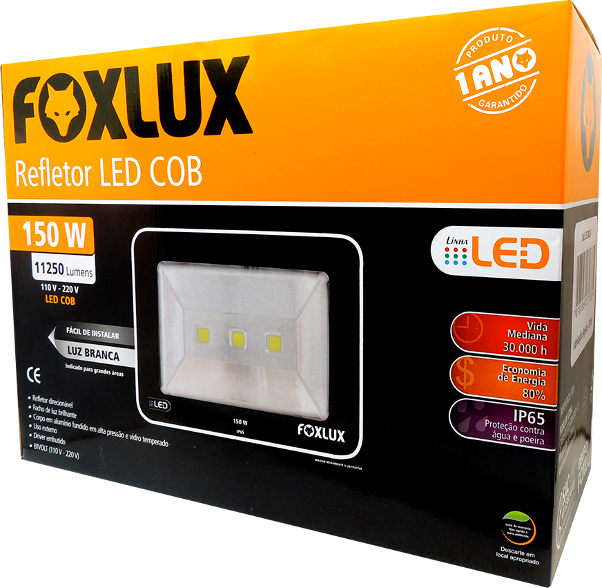 REFLETOR LED PT 150W 6,5K SLIM