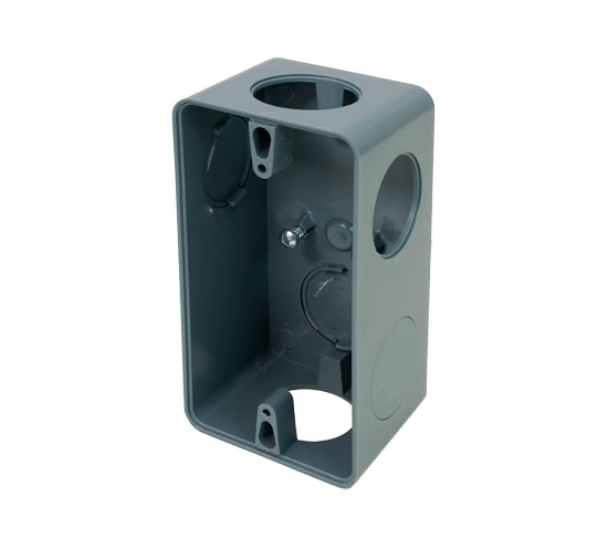 CAIXA CONDULETE PVC CINZA 4X2 06 ENTRAD