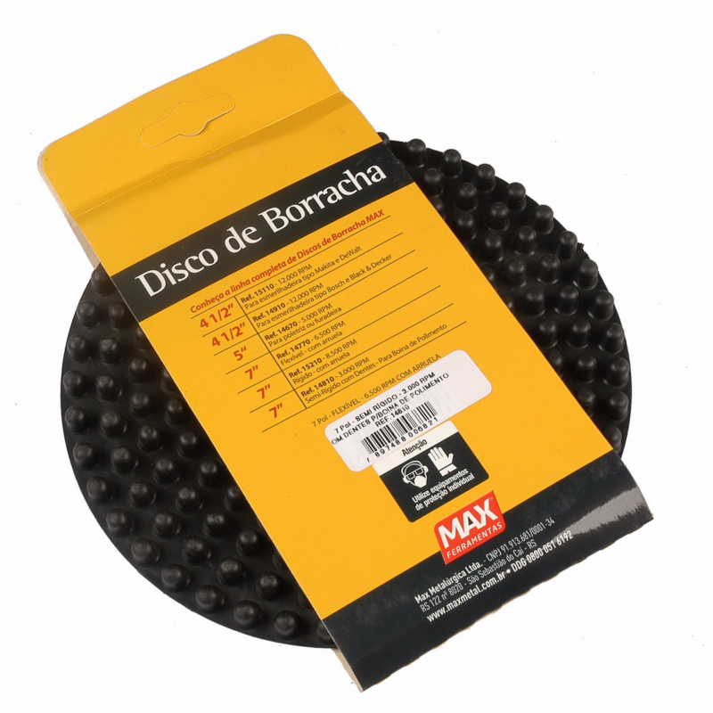 DISCO BORRACHA 7″ DENT POLITRIZ PT