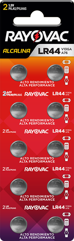 PILHA BOTAO ALCALINA 1,5V LR44 C/10PC