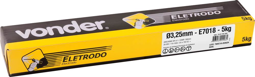 ELETRODO 7018 4,00MM 5KG
