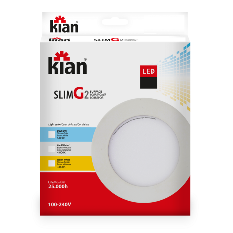 PAINEL LED SOB RED 28,5CM 24W 3K BR