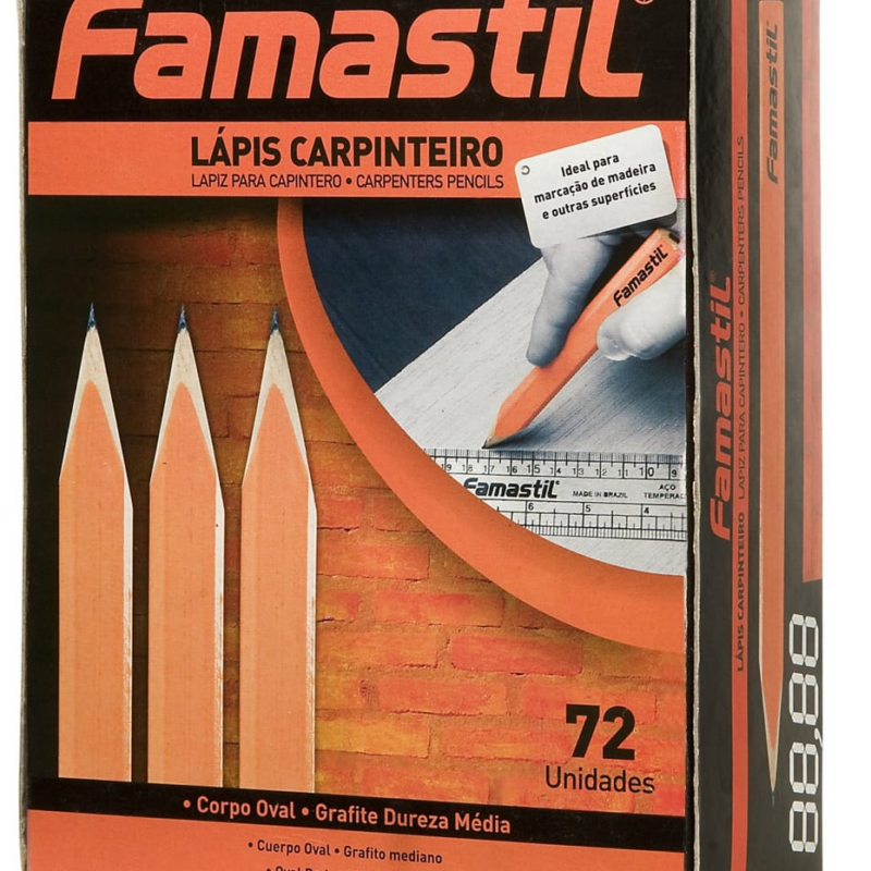 LAPIS CARPINTEIRO CAIXA C/72UN