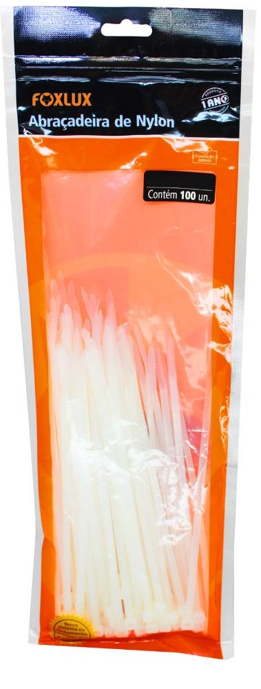 ABRACADEIRA NYLON BR 280X4,8MM 100UN