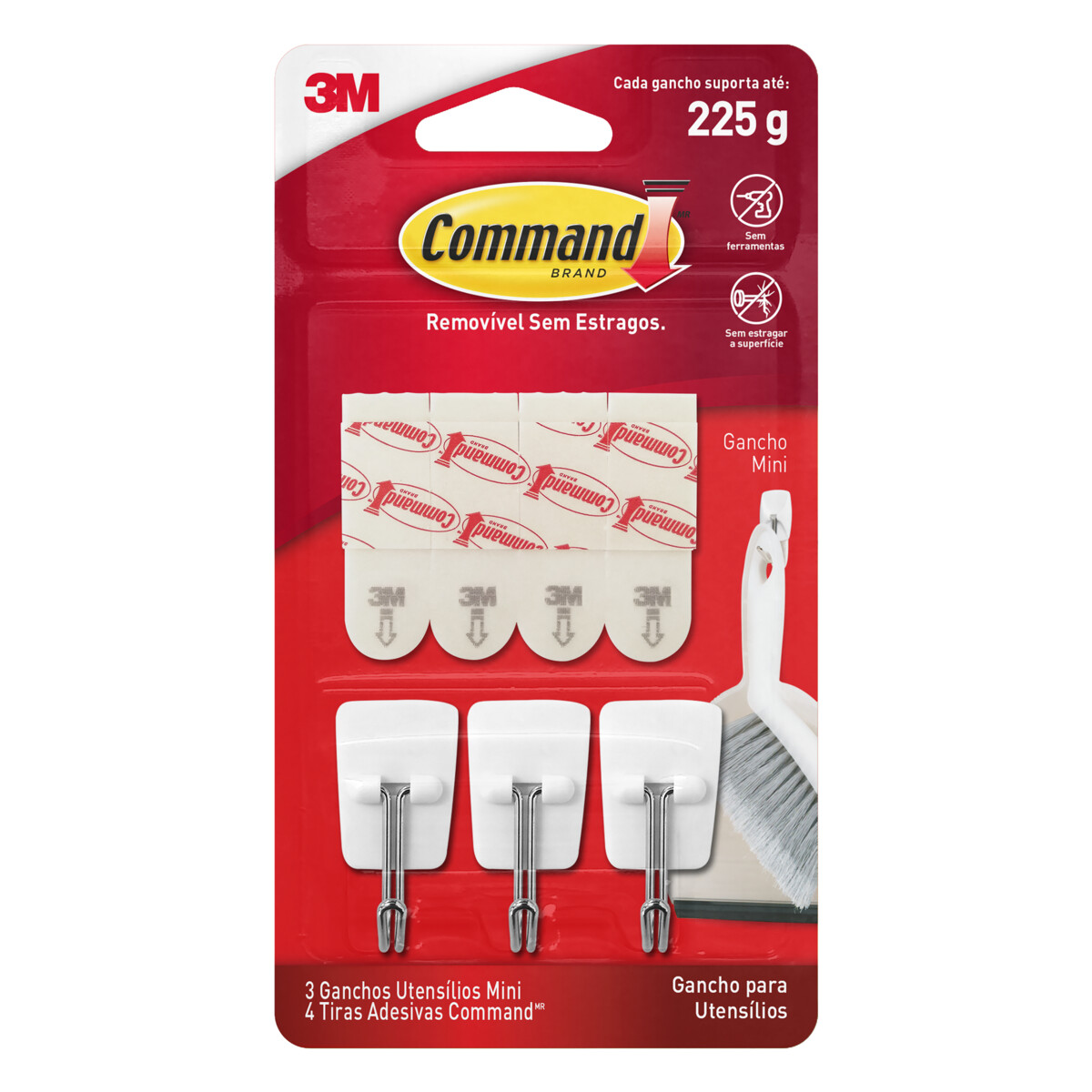 GANCHO PLAST BR P 225GR UTENSILI COMMAND