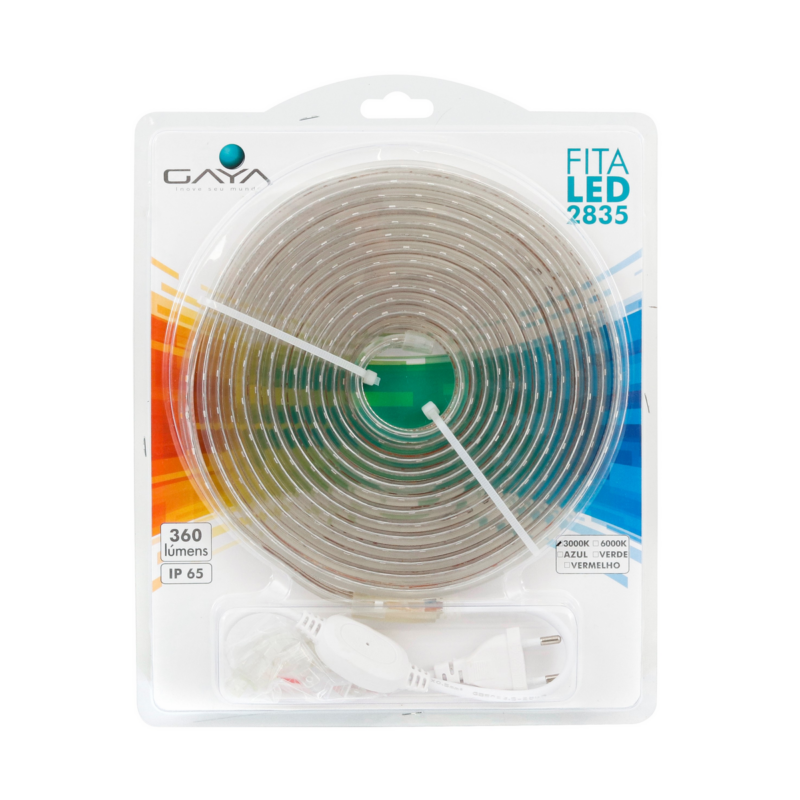 FITA LED  4,8W 5MT 220V 6K C/FONTE