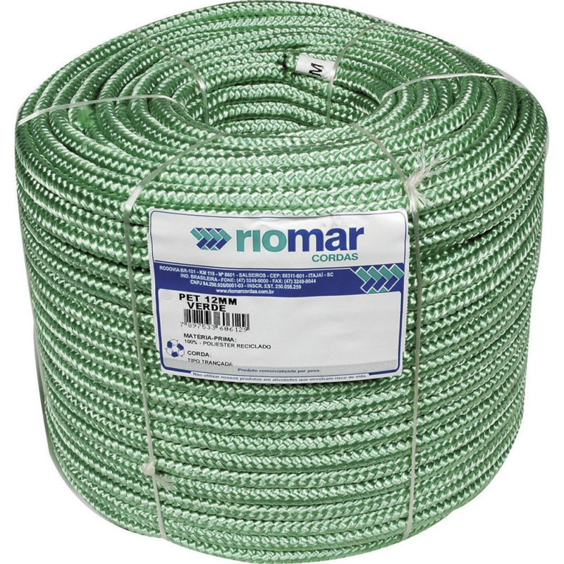 CORDA TRANC SEDA PET VD 16MM 15KG 84MT
