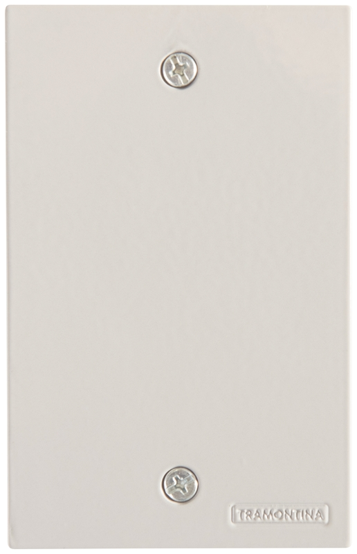PLACA PISO 4X2 ALUM CEGA CINZA
