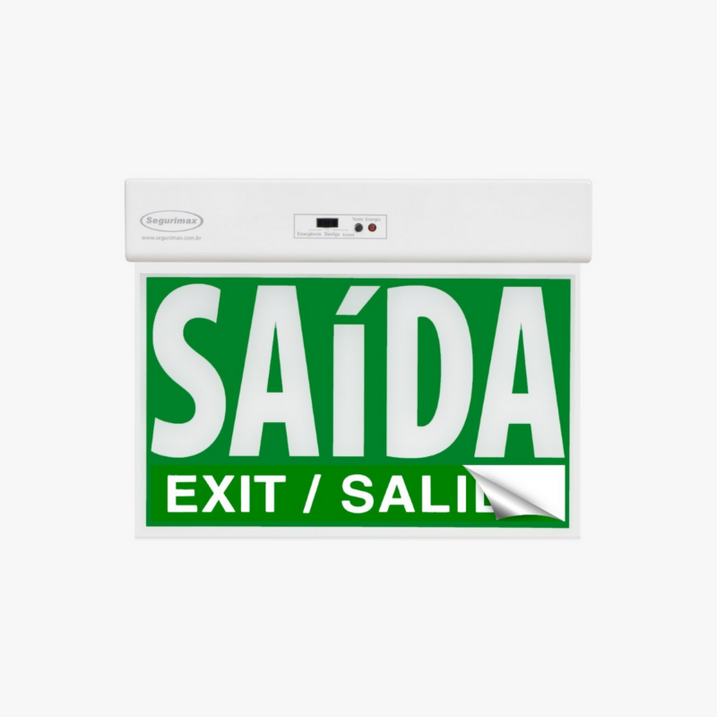 PLACA SAIDA DUPLA FACE SLIM VD C/SELETOR