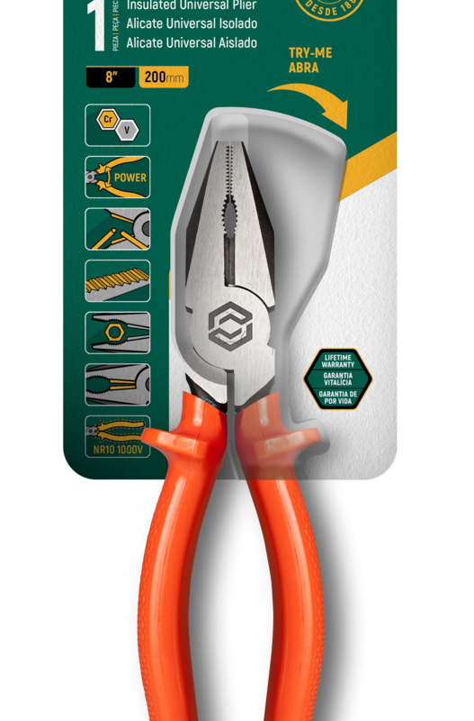 ALICATE UNIV 8″ ISOL 1000V CRV