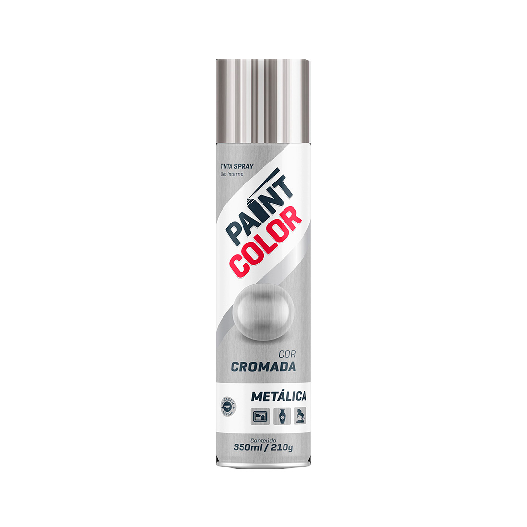 TINTA SPRAY METAL PRATA 400ML 190GR