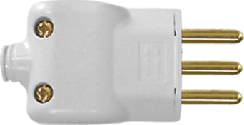 PLUG 2P+T MACHO 20A BR PREN CB 10PC