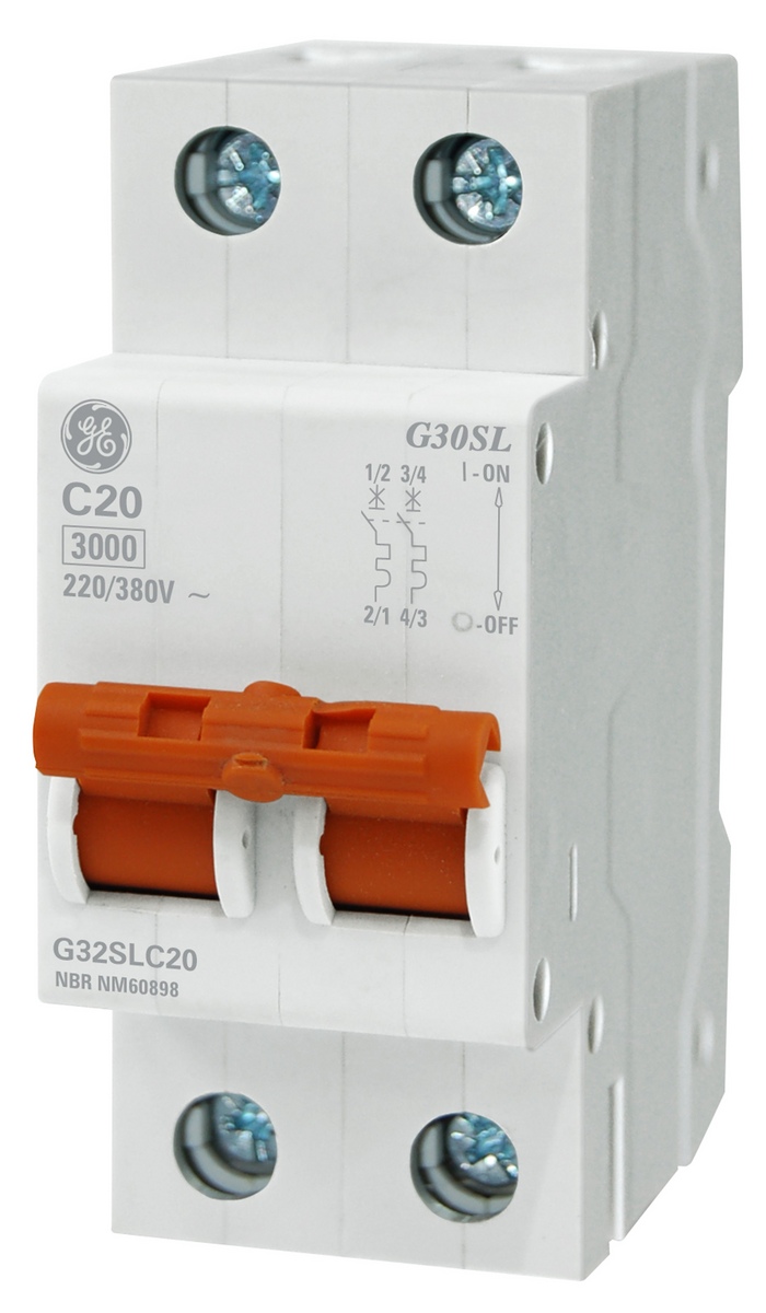 DISJUNTOR DIN BIPOLAR 50A-C