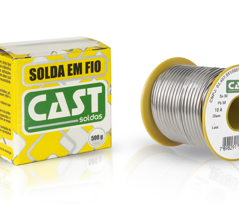 SOLDA FIO TUBO COBRE 50X50 (SN PB) 500GR
