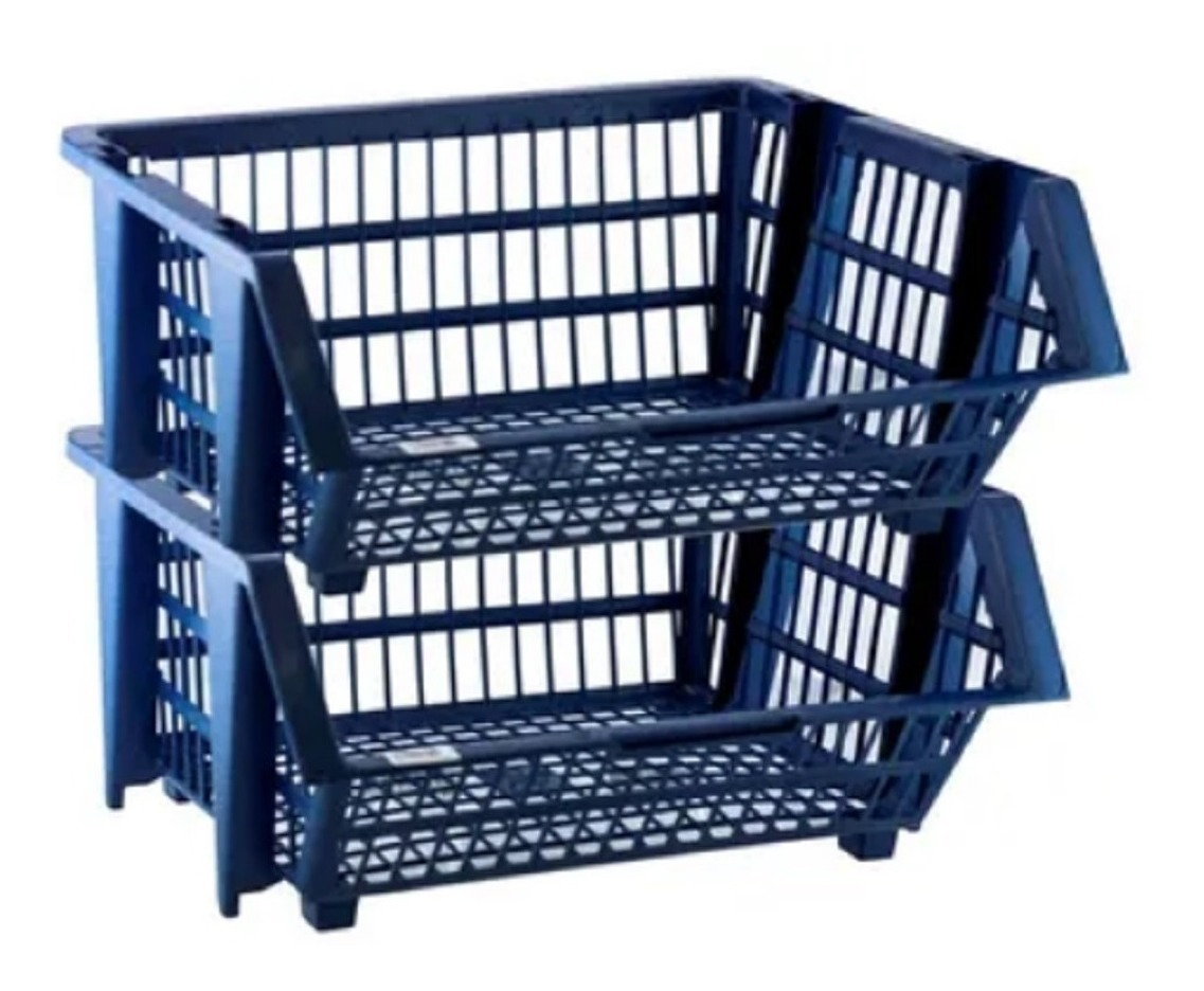 CESTO EXPOSITOR PQ 20X44X34CM AZUL