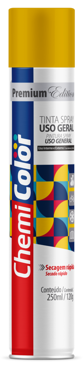 TINTA SPRAY U.G AMARELO 250ML 120GR