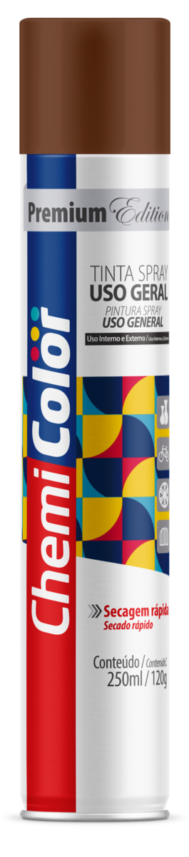 TINTA SPRAY U.G MARROM 250ML 120GR
