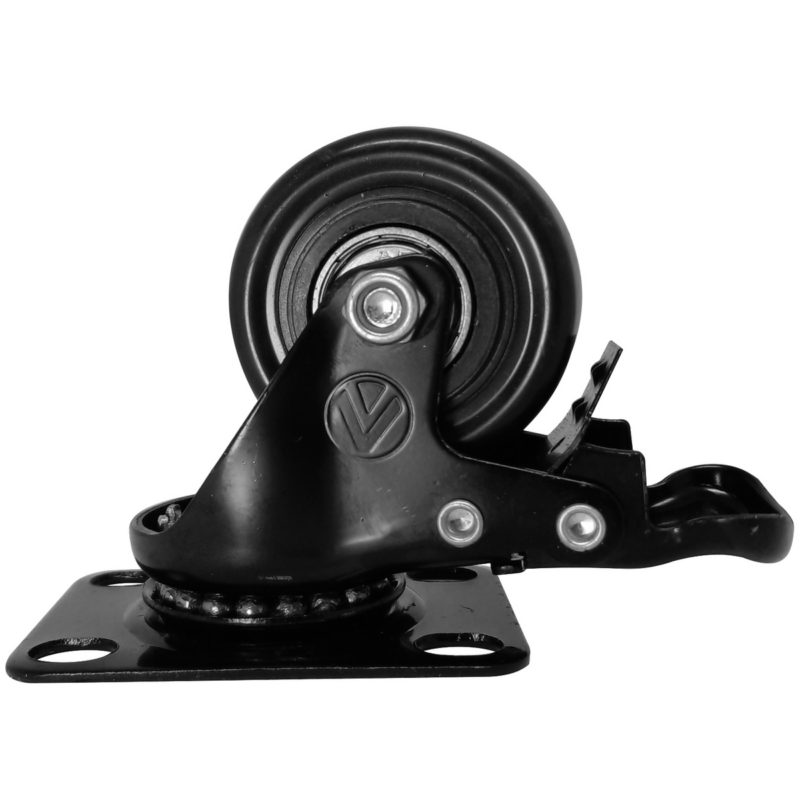 RODIZIO GIRAT 2″  PVC PRETO  C/FREIO