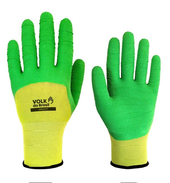 LUVA P/MAO ALG C/LATEX GREEN FIT EG