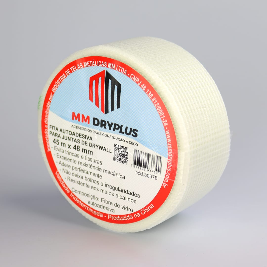 FITA TELADA P/GESSO/DRYWALL 48MMX45MT BR