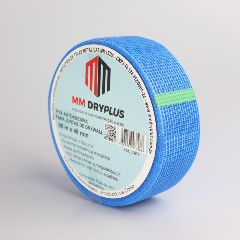 FITA TELADA P/GESSO/DRYWALL 48MMX45MT AZ