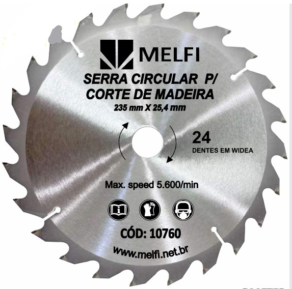 SERRA CIRC DE WIDEA 235MM (9.1/4″) 24D