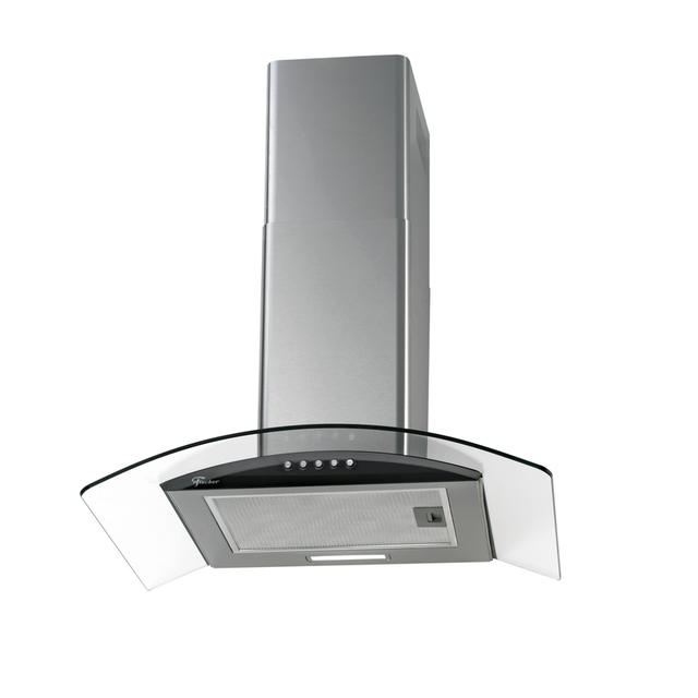 COIFA PAREDE 60CM INOX VIDRO 220V FIT