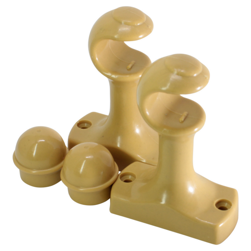 KIT SUPORTE PVC P/VARAO 19MM MOGNO
