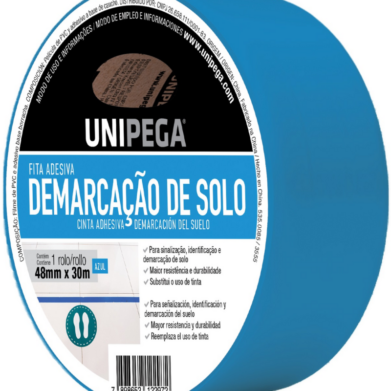 FITA DEMARCACAO SOLO 48MMX30MT AZ