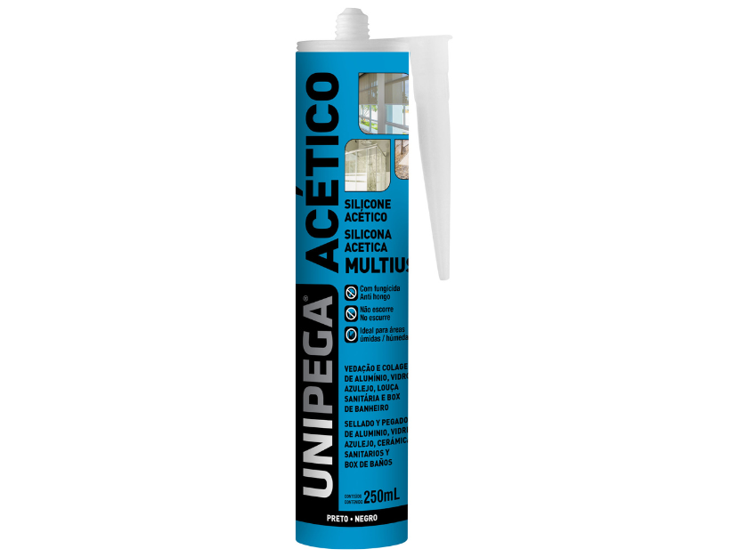 SILICONE ACETICO PRETO 240GR